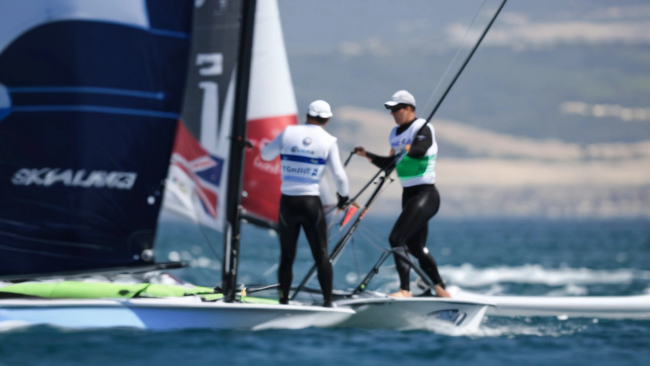 New Zealand's Dominance Shines as Aleh and Meech Clinch Crucial Medal Race Victory in Sailing Skiff